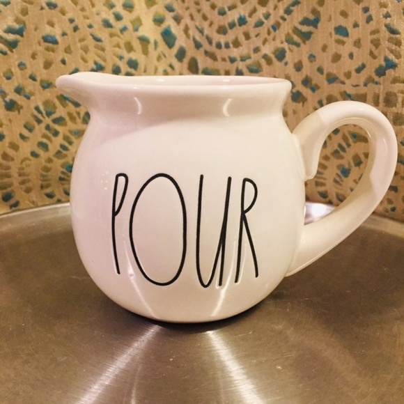 Rae Dunn Pour Creamer NWT coffee tea pitcher black white - Picture 7 of 7